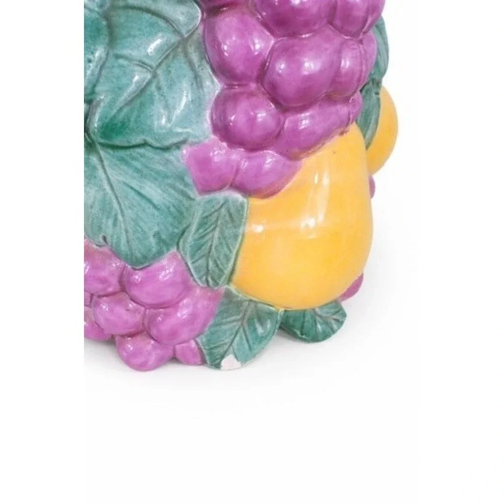 Vintage Holland Mold Fruit Tree Topiary Hand Painted Ceramic 1975‎